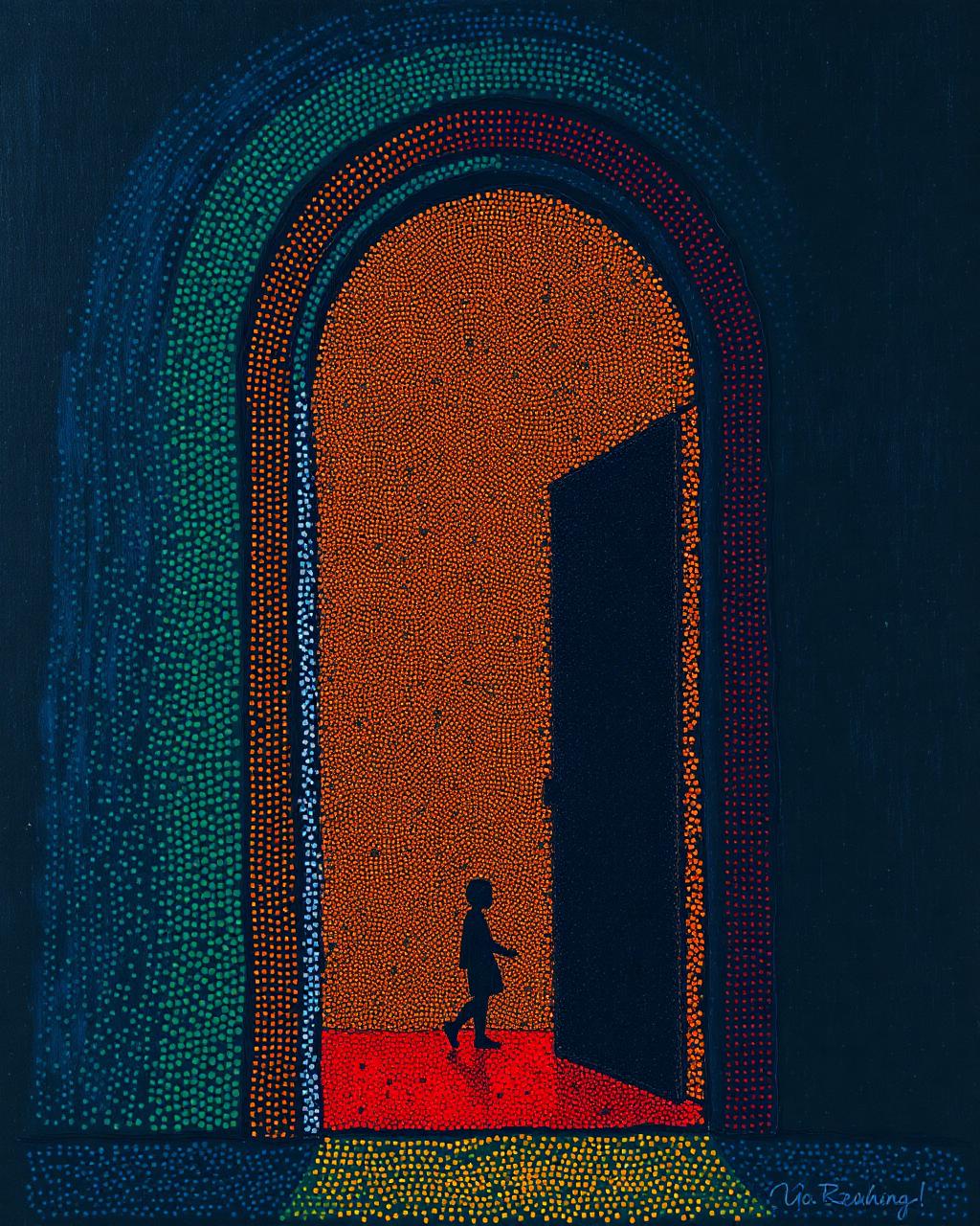 BOOK archway — Banksy style